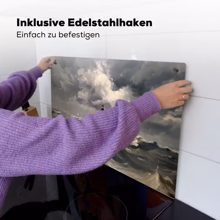 Vuurtoren - Golven - Storm Inductie beschemer met haakjes klein -ky-ophangen-de