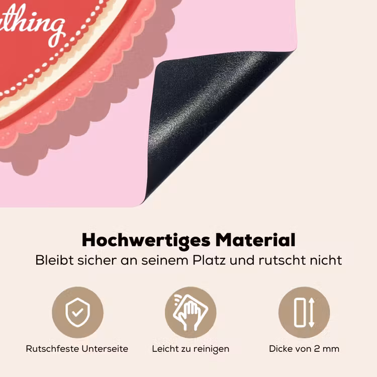 Liefde - Hart - Valentijn Inductie beschemer met haakjes klein -ky-onderkant-de