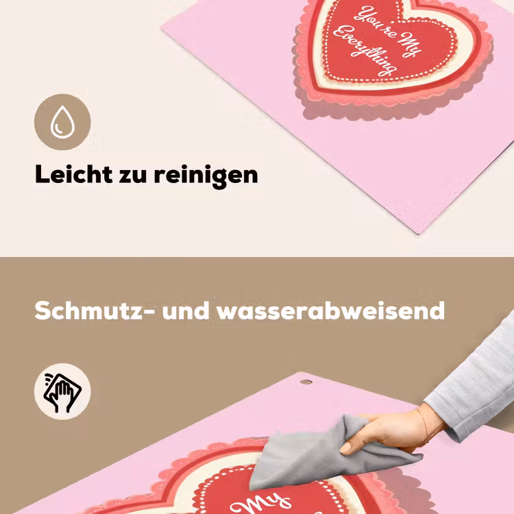 Liefde - Hart - Valentijn Inductie beschemer met haakjes klein -ky-schoon-de