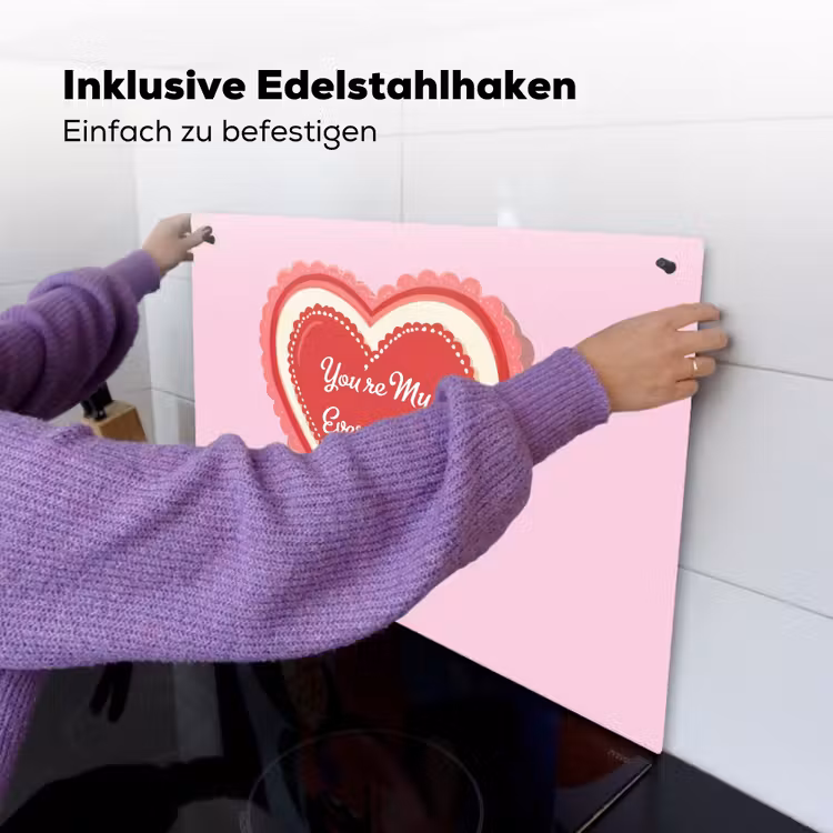 Liefde - Hart - Valentijn Inductie beschemer met haakjes klein -ky-ophangen-de