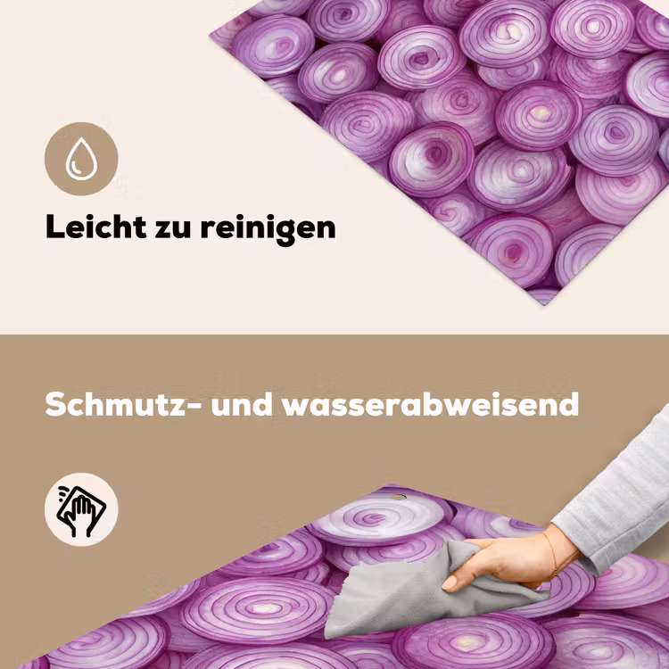 Paars - Uien - Close up Inductie beschemer met haakjes klein -ky-schoon-de