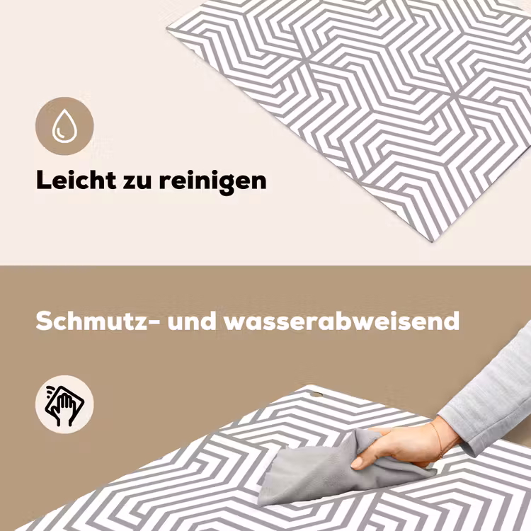 Lijn - Design - Geometrie - Patroon Inductie beschemer met haakjes klein 777 -ky-schoon-de