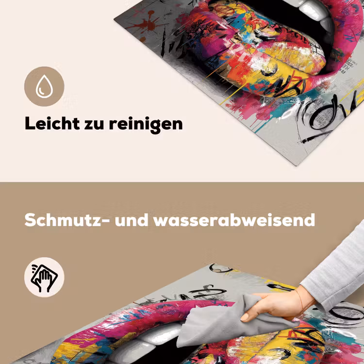 Lippen - Graffiti - Expressief Inductie beschemer met haakjes middel -ky-schoon-de