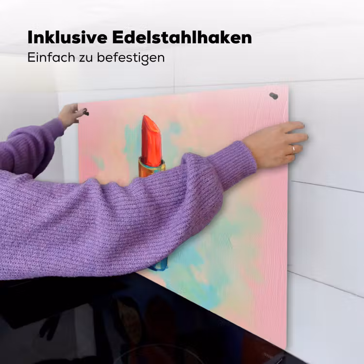 Lippenstift - Rood - Penseelstreken Inductie beschemer met haakjes middel -ky-ophangen-de