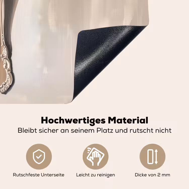 Lepel - Verf - Zilver Inductie beschemer met haakjes klein -ky-onderkant-de