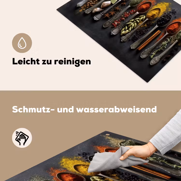 Lepels - Specerijen - Kaneel - Chili Inductie beschemer met haakjes klein -ky-schoon-de