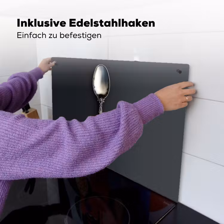 Lepel - Zilver - Metaal Inductie beschemer met haakjes klein -ky-ophangen-de