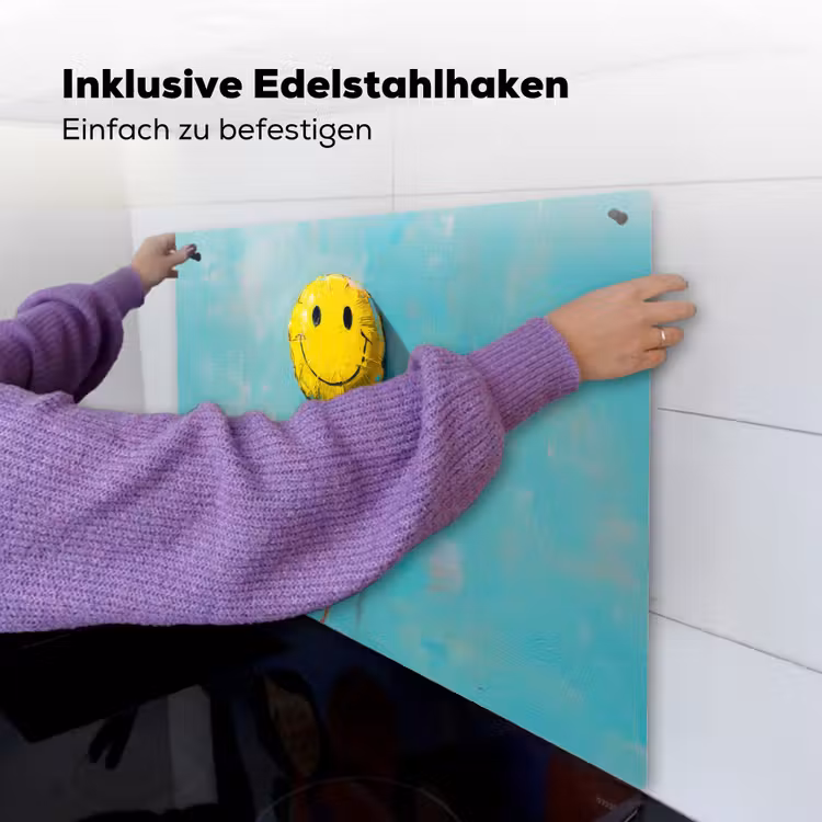 Ballon - Geel - Smiley Inductie beschemer met haakjes middel -ky-ophangen-de