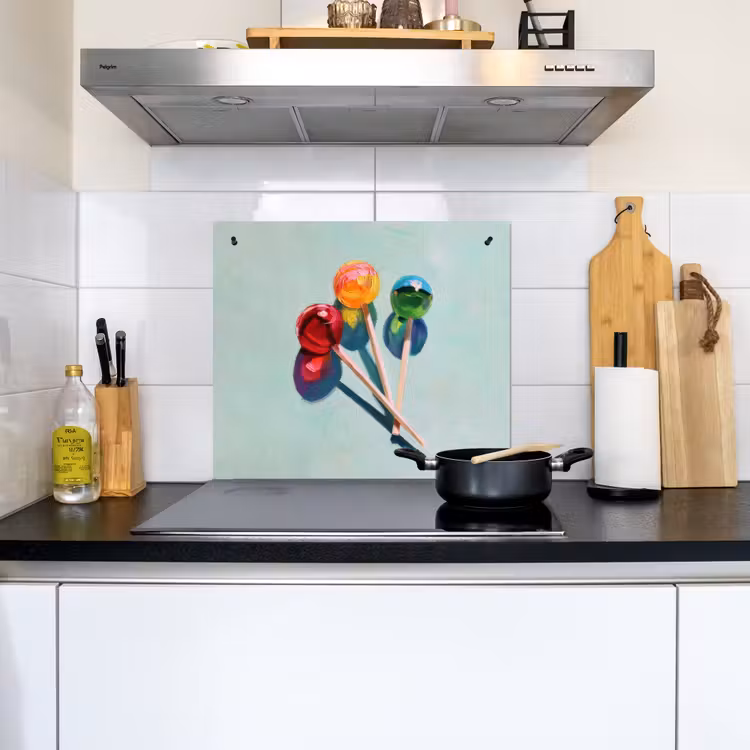 Lollys - Schaduw - Drie - Blauw Inductie beschemer met haakjes middel -sfeer2