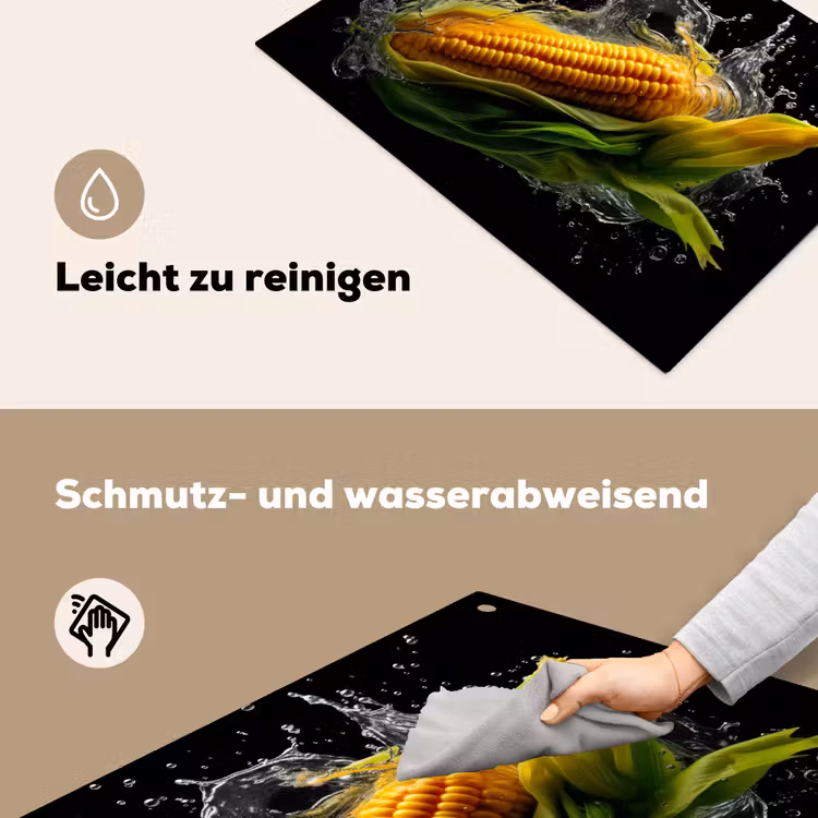 Maïs - Groente - Planten - Zwart - Water Inductie beschemer met haakjes klein -ky-schoon-de