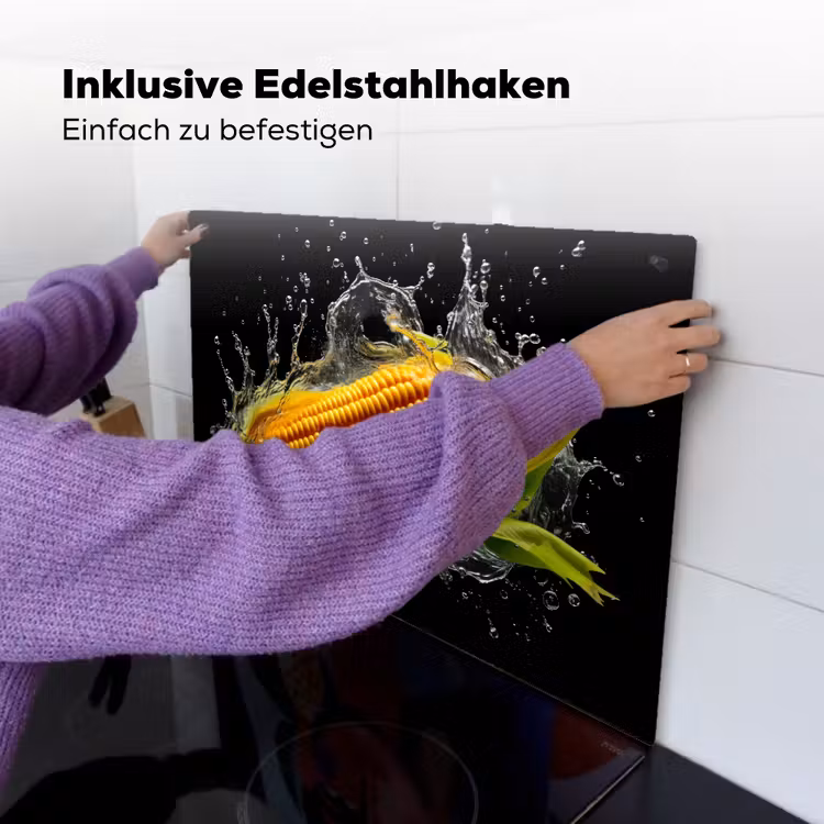 Maïs - Groente - Planten - Zwart - Water Inductie beschemer met haakjes klein -ky-ophangen-de