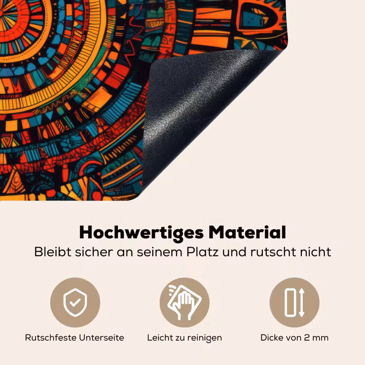Mandala - Cirkels - Patronen Inductie beschemer met haakjes klein -ky-onderkant-de