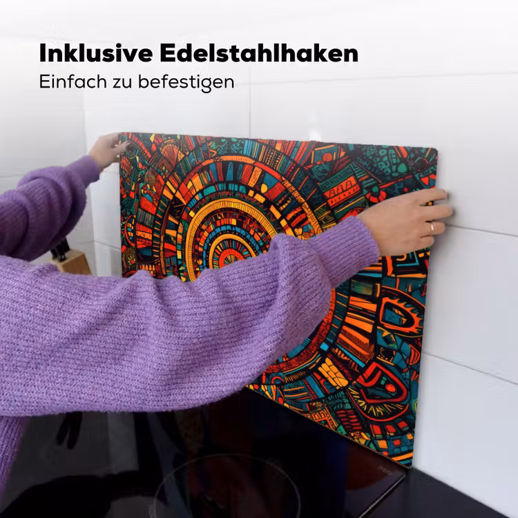 Mandala - Cirkels - Patronen Inductie beschemer met haakjes klein -ky-ophangen-de
