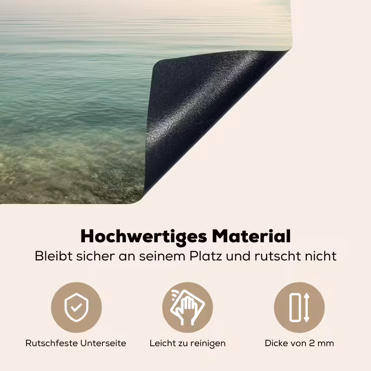 Zee - Horizon - Blauw - Mist Inductie beschemer met haakjes middel -ky-onderkant-de