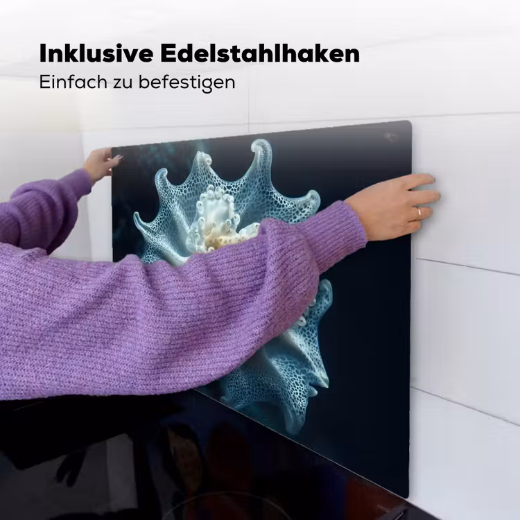 Zeewezen - Wit - Golven - Water Inductie beschemer met haakjes middel -ky-ophangen-de