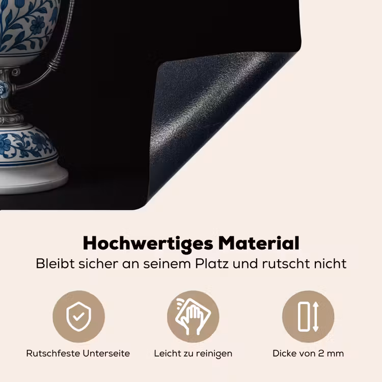 Microfoon - Delfts blauw - Muziek Inductie beschemer met haakjes klein -ky-onderkant-de