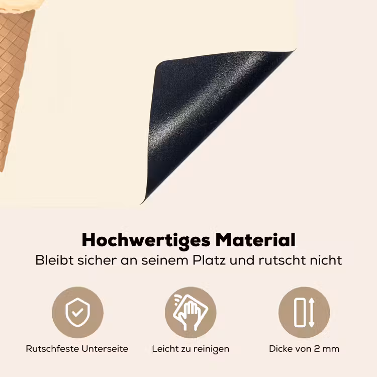 Minimalistisch - Schepijs - Hoorntje - Beige Inductie beschemer met haakjes klein -ky-onderkant-de