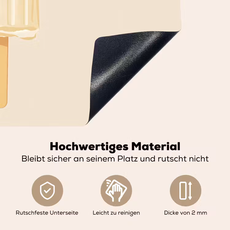 Minimalistisch - Waterijsje - Stokje - Beige Inductie beschemer met haakjes klein -ky-onderkant-de
