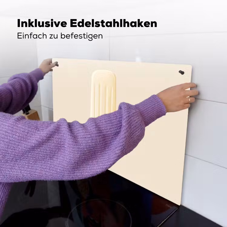 Minimalistisch - Waterijsje - Stokje - Beige Inductie beschemer met haakjes klein -ky-ophangen-de
