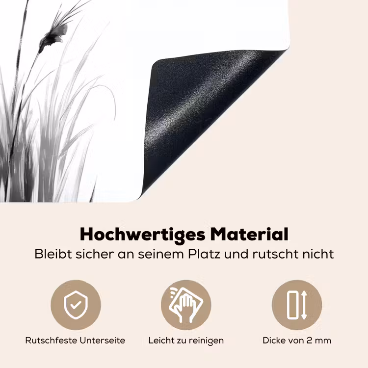 Minimalistisch - Stelen - Wit Inductie beschemer met haakjes klein -ky-onderkant-de