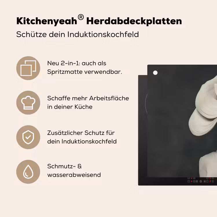 Modern - Vrouw - Hoed Inductie beschemer met haakjes klein -ky-usp-de