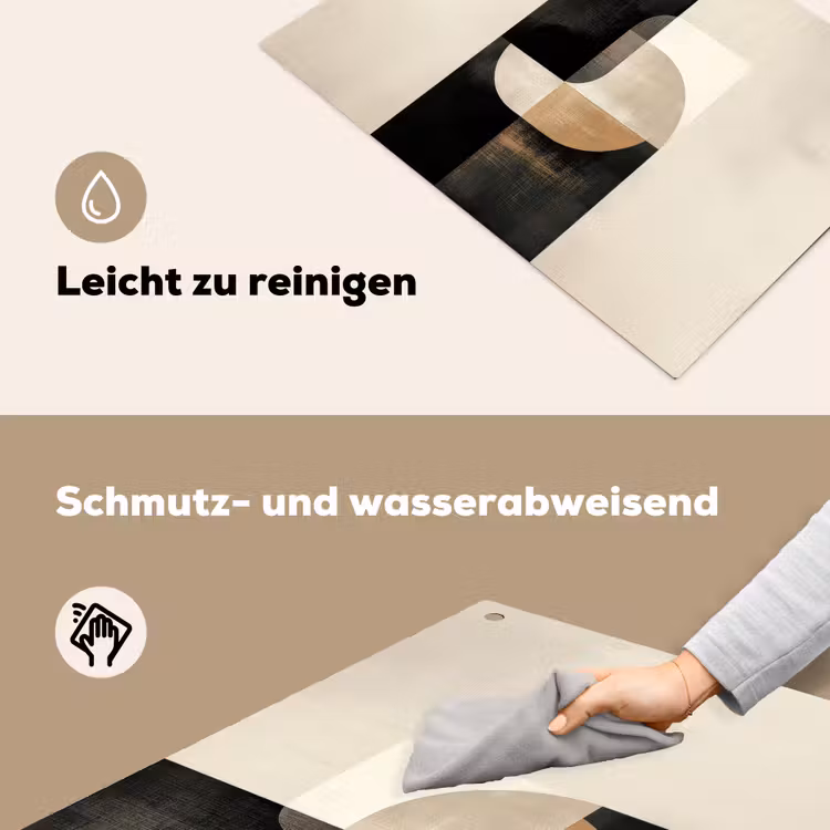 Modern - Vierkant - Vormen Inductie beschemer met haakjes klein -ky-schoon-de
