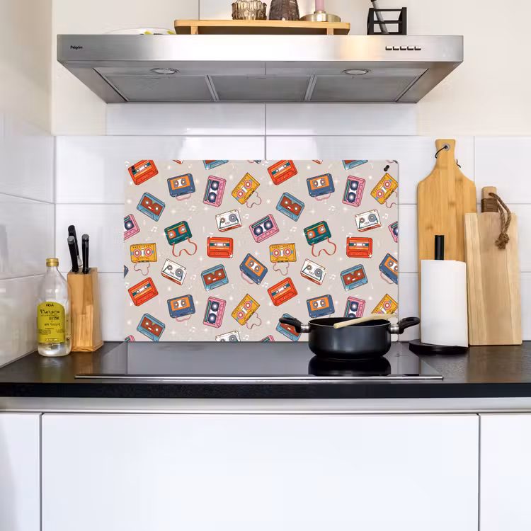 Muziek - Cassette - Patroon Inductie beschemer met haakjes klein 777 -sfeer2