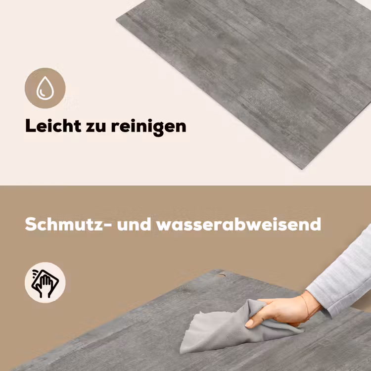Patroon - Beton - Grijs Inductie beschemer met haakjes klein 777 -ky-schoon-de