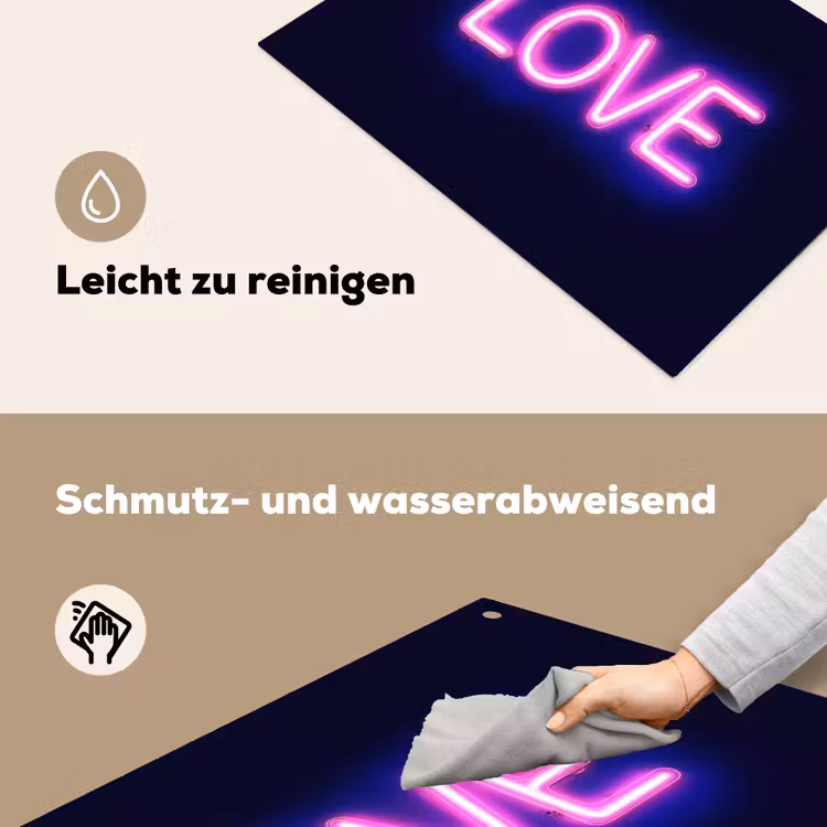 Neon - Love - Valentijn Inductie beschemer met haakjes klein -ky-schoon-de