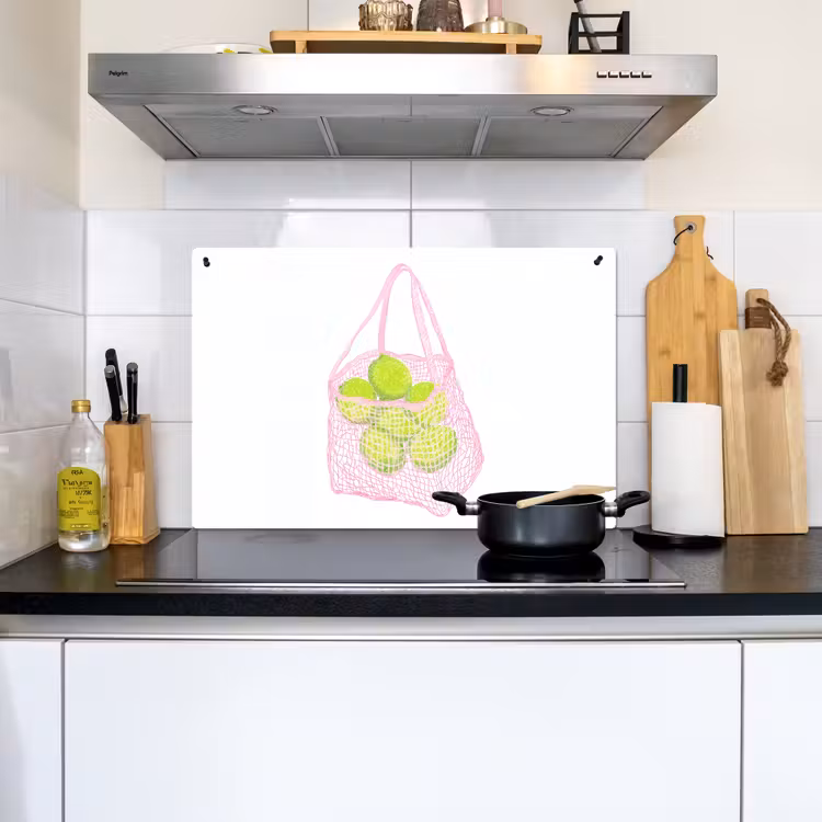 Netzakje - Roze - Illustratie - Limoenen Inductie beschemer met haakjes klein -sfeer2