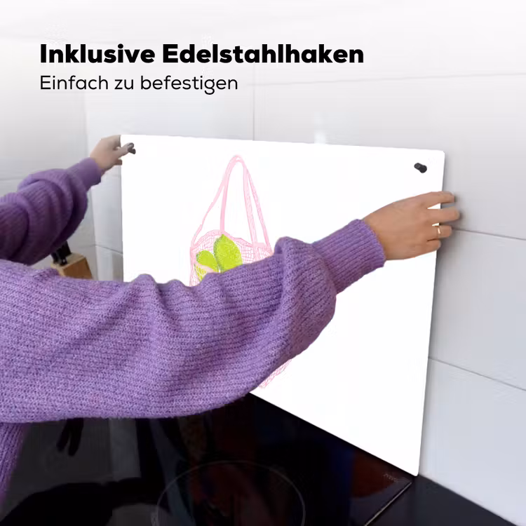 Netzakje - Roze - Illustratie - Limoenen Inductie beschemer met haakjes klein -ky-ophangen-de