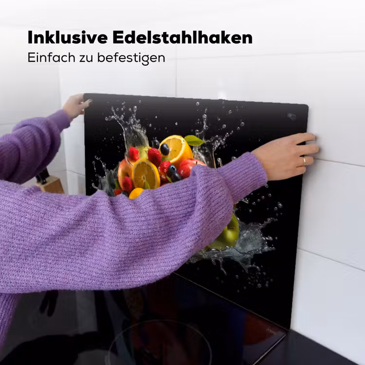 Fruit - Appel - Sinaasappel - Rode vruchten - Water Inductie beschemer met haakjes klein -ky-ophangen-de