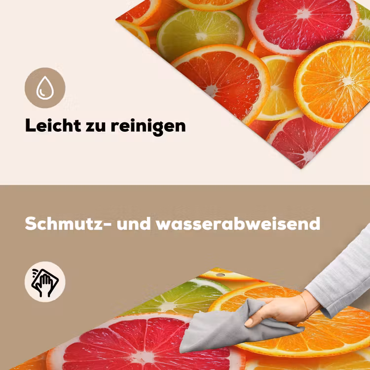 Fruit - Kleurrijk - Close up Inductie beschemer met haakjes klein -ky-schoon-de