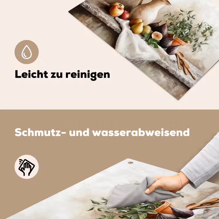 Fruit - Kruiden - Landelijk Inductie beschemer met haakjes klein -ky-schoon-de