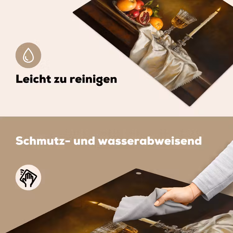 Fruit - Stilleven - Wijn - Kaars Inductie beschemer met haakjes klein -ky-schoon-de
