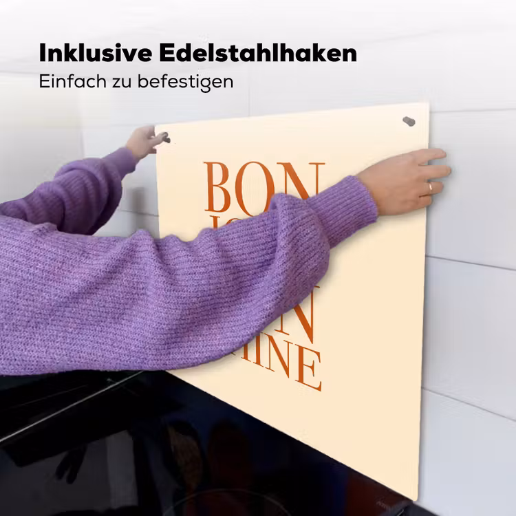 Oranje - Quote - Sun Inductie beschemer met haakjes middel -ky-ophangen-de