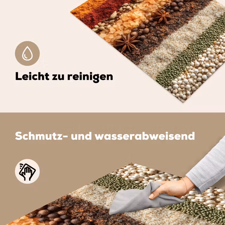 Banen - Verticaal - Kruiden - Variatie Inductie beschemer met haakjes klein -ky-schoon-de
