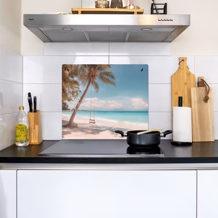 Palmboom - Schommel - Strand - Lucht Inductie beschemer met haakjes middel -sfeer2