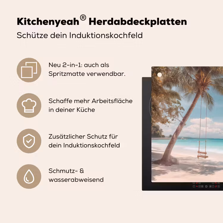 Palmboom - Schommel - Strand - Lucht Inductie beschemer met haakjes middel -ky-usp-de