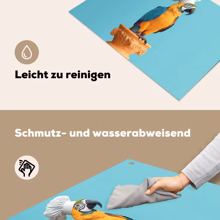 Papegaai - Koksmuts - Grappig - Vogel Inductie beschemer met haakjes klein -ky-schoon-de