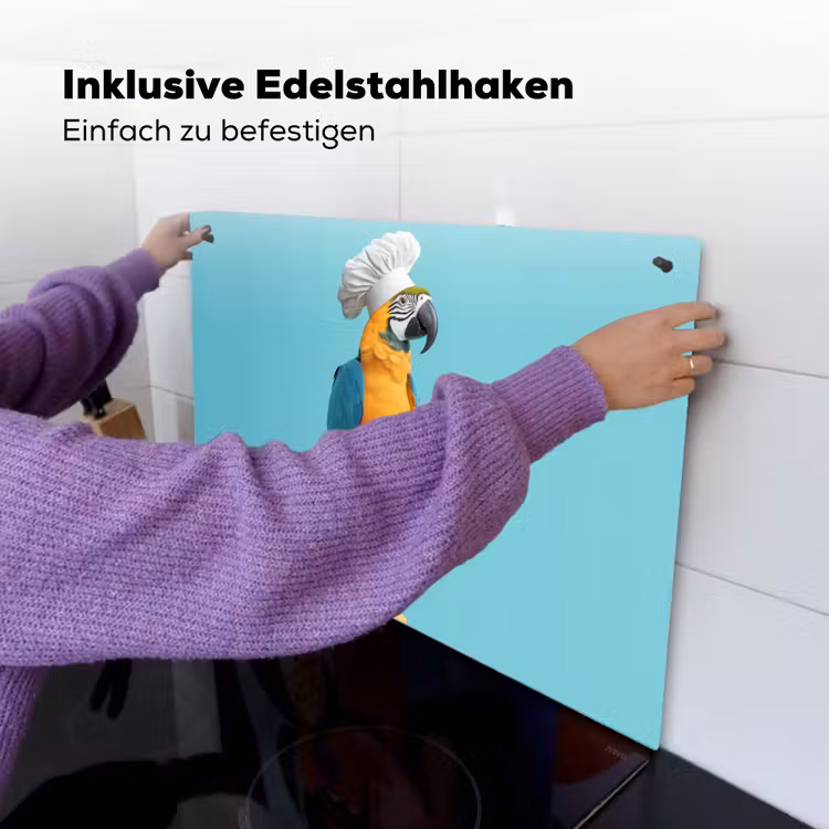 Papegaai - Koksmuts - Grappig - Vogel Inductie beschemer met haakjes klein -ky-ophangen-de