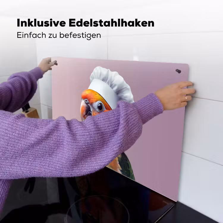Papegaai - Koksmuts - Nieuwsgierig - Vogel Inductie beschemer met haakjes klein -ky-ophangen-de