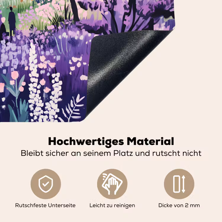 Park - Bomen - Bloemen - Gebouwen Inductie beschemer met haakjes klein -ky-onderkant-de