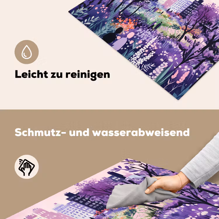 Park - Bomen - Bloemen - Gebouwen Inductie beschemer met haakjes klein -ky-schoon-de