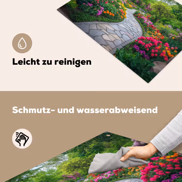 Park - Bloemen - Tuin Inductie beschemer met haakjes klein -ky-schoon-de
