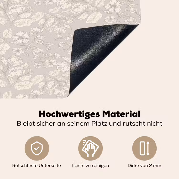 Pioenrozen - Bloesem - Bessen Inductie beschemer met haakjes klein 777 -ky-onderkant-de