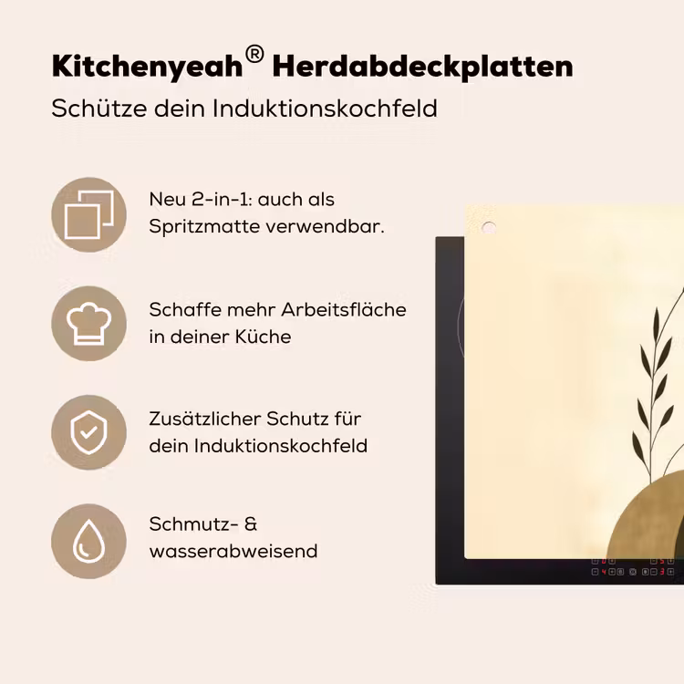 Planten - Abstract - Vormen Inductie beschemer met haakjes klein -ky-usp-de