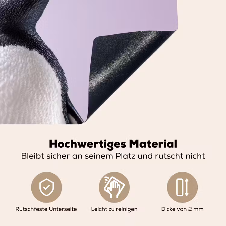 Pinguïn - Koksmuts - Lief - Paars Inductie beschemer met haakjes klein -ky-onderkant-de