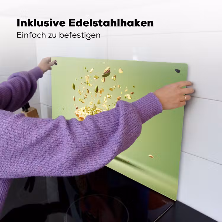 Pistache - Taart - Noten - Eten Inductie beschemer met haakjes klein -ky-ophangen-de