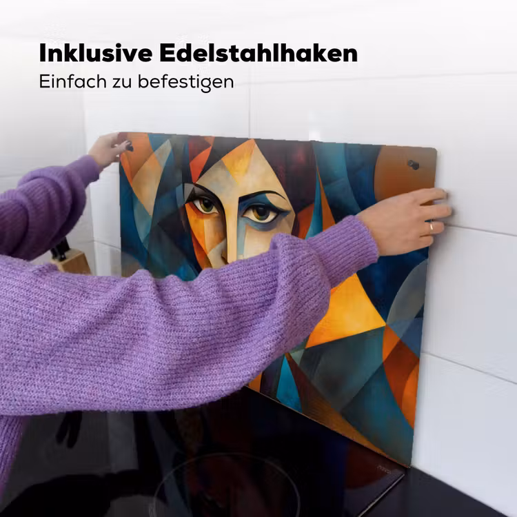 Portret - Abstract - Vormen Inductie beschemer met haakjes klein -ky-ophangen-de